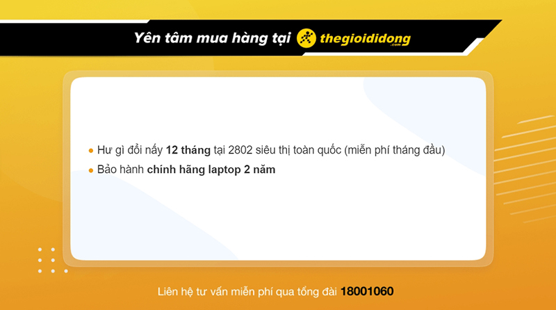 Chính sách bảo hành tại TGDĐ